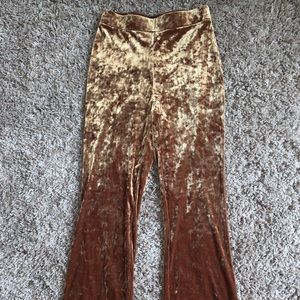 Urban Outfitters velvet flair pant